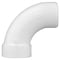 Keeney Mfg Charlotte Pipe Schedule 40 1-1/2 in. Spigot X 1-1/2 in. D Hub PVC 90 Degree Elbow 1 pk PVC 00309  0600 - alternate 2
